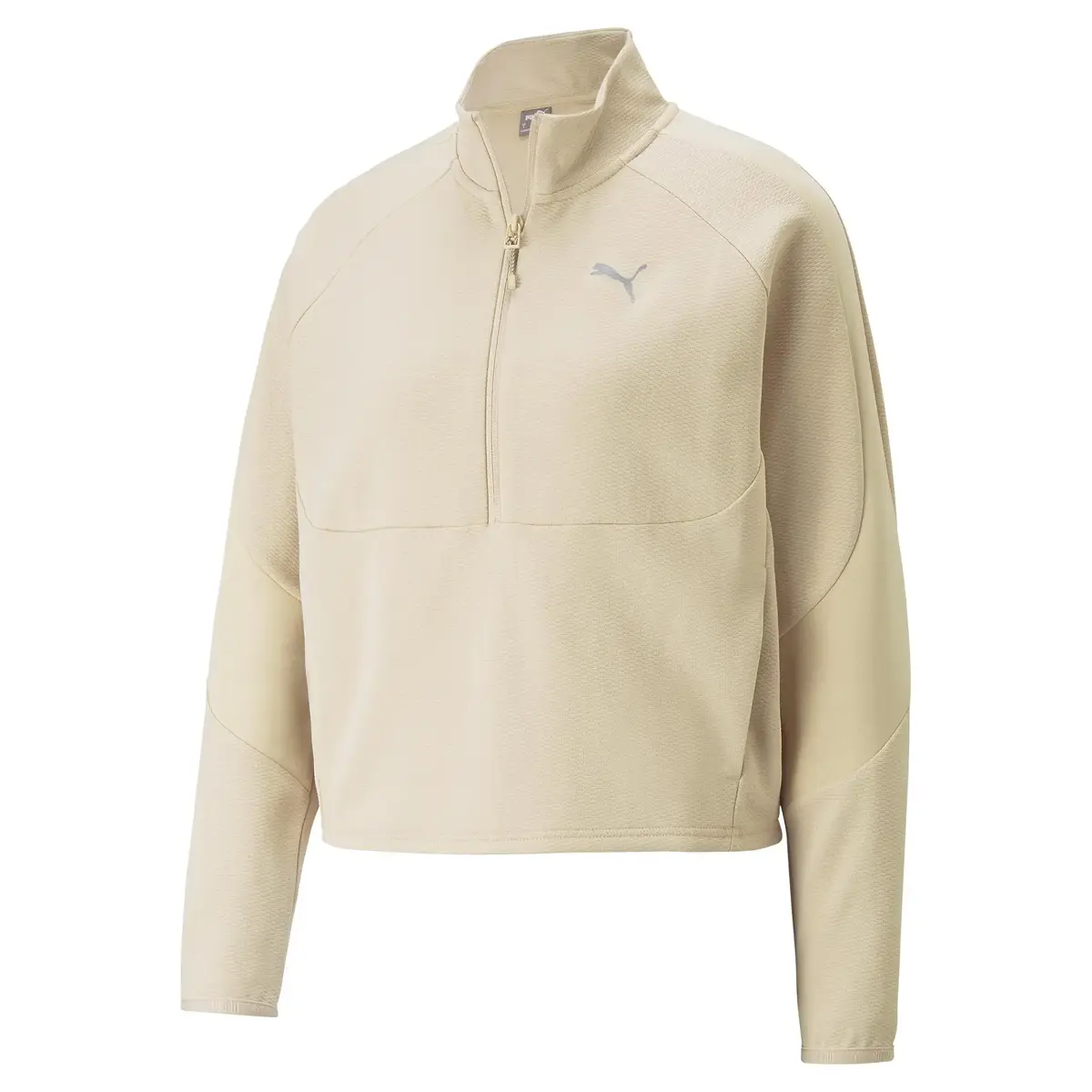 Puma EVOSTRIPE Half-Zip Crew Granola Kadın Yarım Fermuarlı Sweatshirt