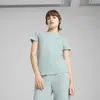 PUMA ESS ELEVATED Tee Yeşil Kadın T-Shirt