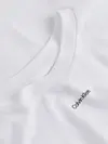 Calvin Klein NANO LOGO INTERLOCK, YAF Beyaz Erkek T-Shirt & Polo
