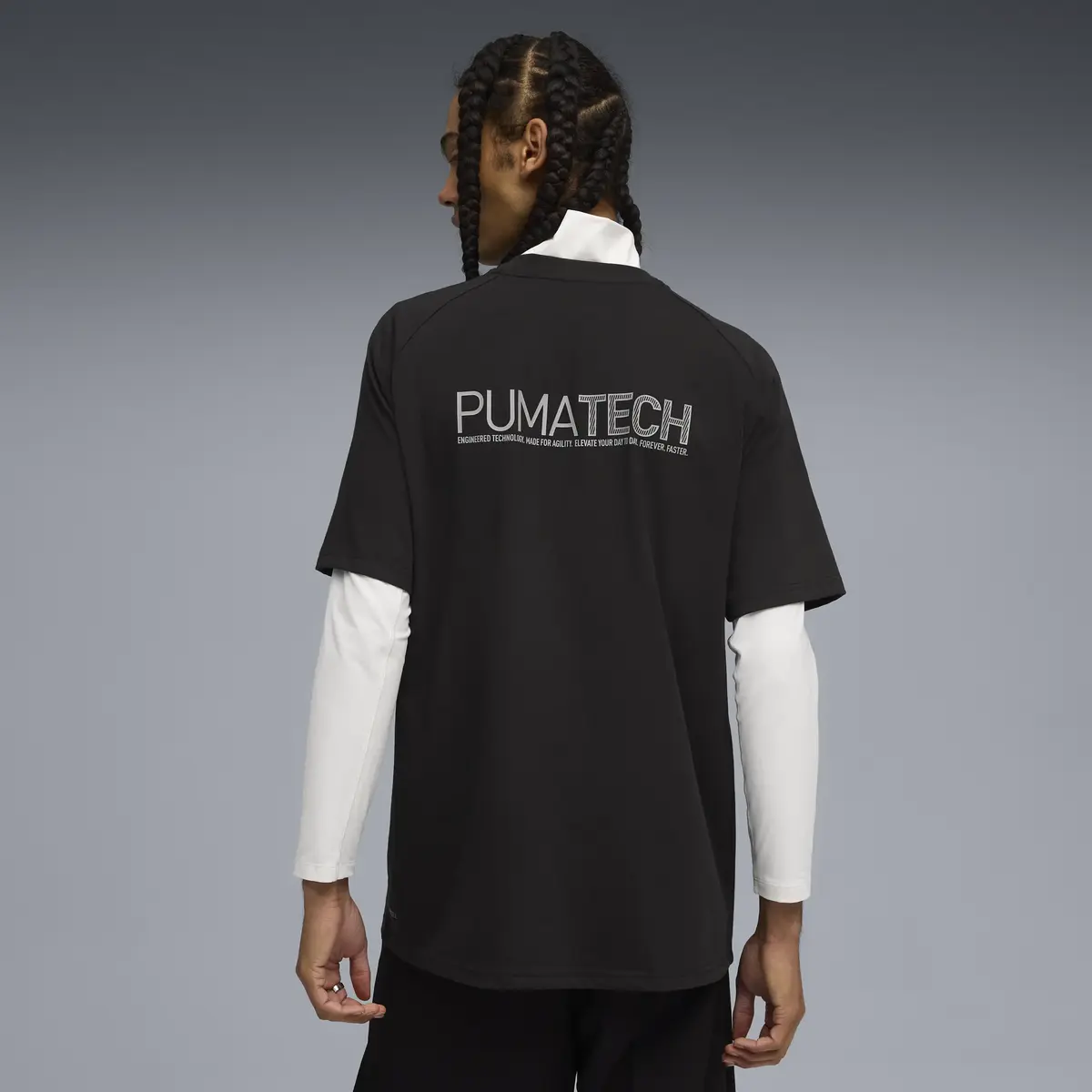 Puma PUMATECH Relaxed Graphic Tee Siyah Erkek T-Shirt