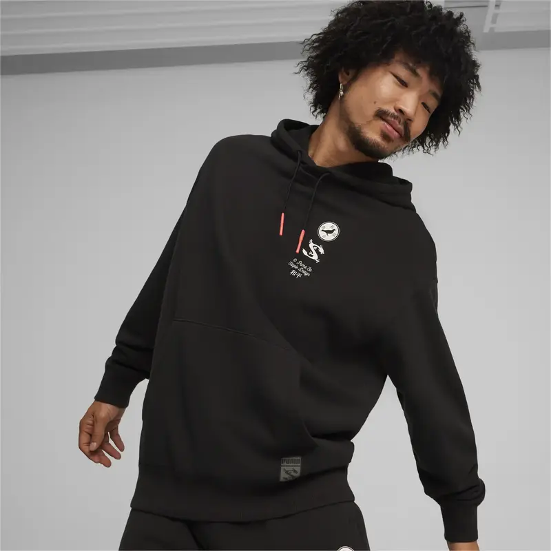 PUMA X STAPLE Graphic Hoodie Siyah Erkek Sweatshirt