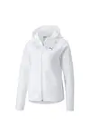 Puma Evostripe Full-Zip Hoodie Beyaz Kadın Fermuarlı Hoodie