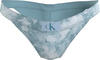 Calvin Klein BRAZILIAN-PRINT Kadın Mavi Bikini Altı