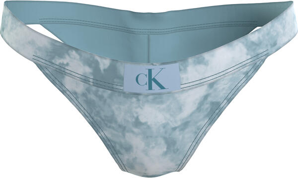 Calvin Klein BRAZILIAN-PRINT Kadın Mavi Bikini Altı