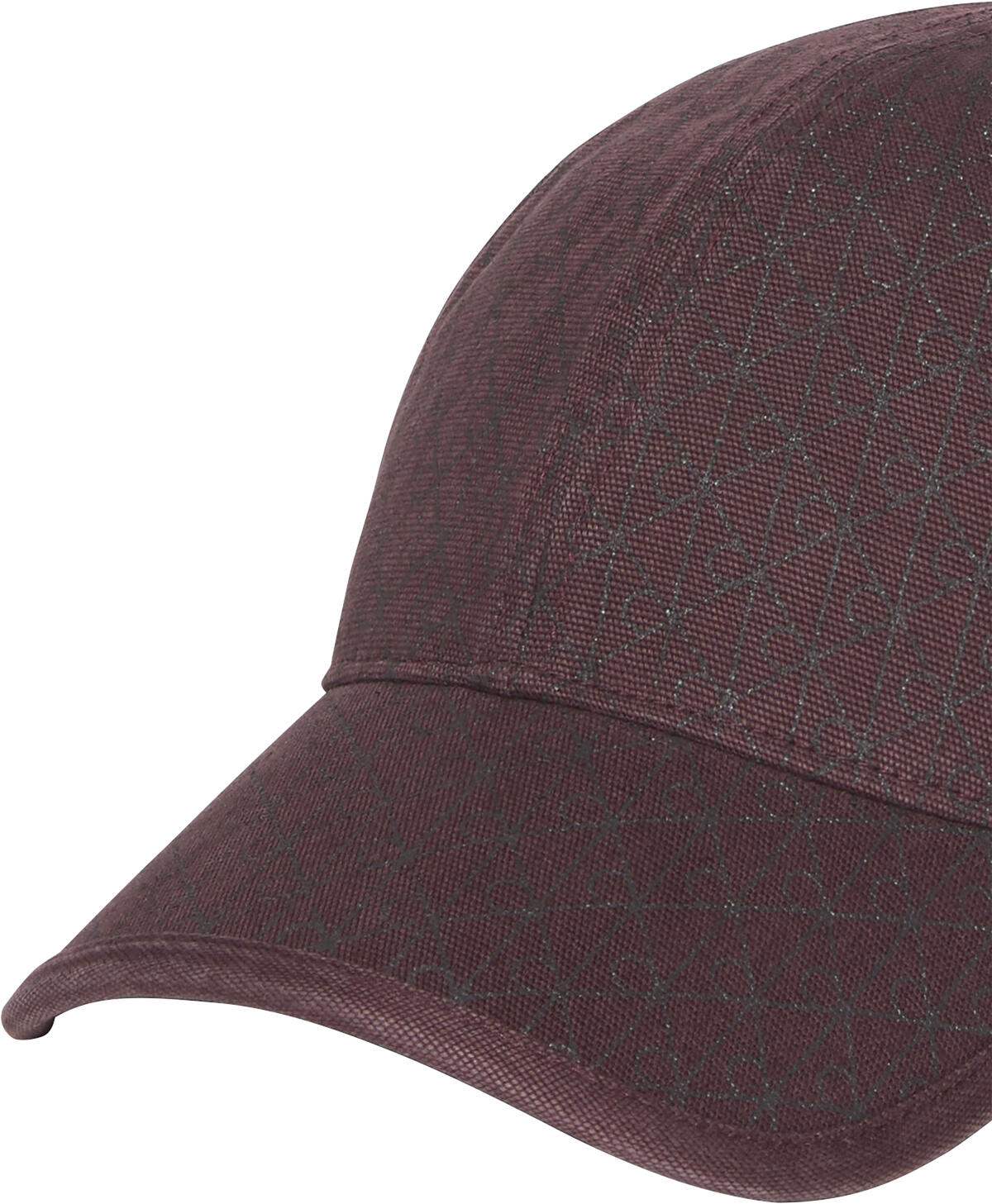 Calvin Klein EMBLEM PRINT w LEATHER PATCH CAP Kırmızı Kadın Şapka