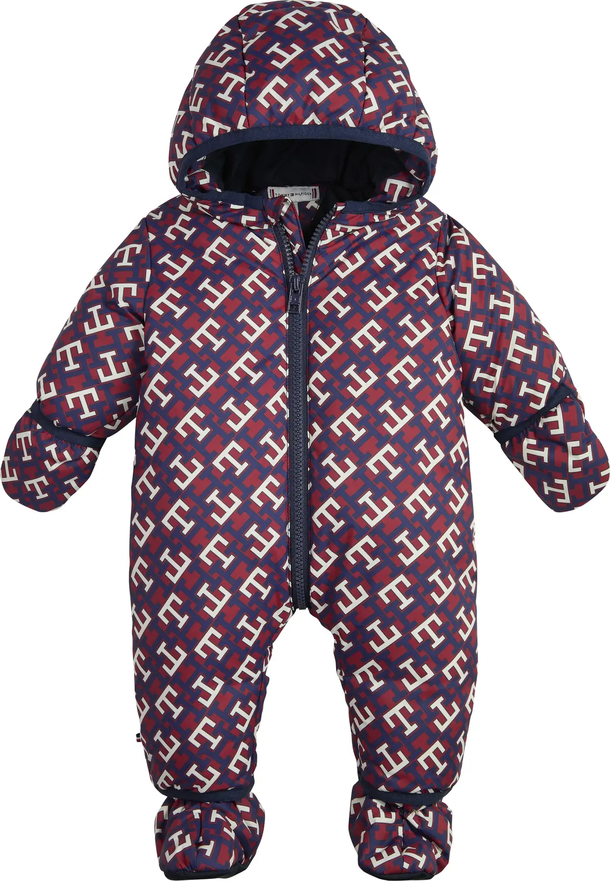 Tommy Hilfiger BABY AOP MONOGRAM SK Bebek Bordo Şişme Mont