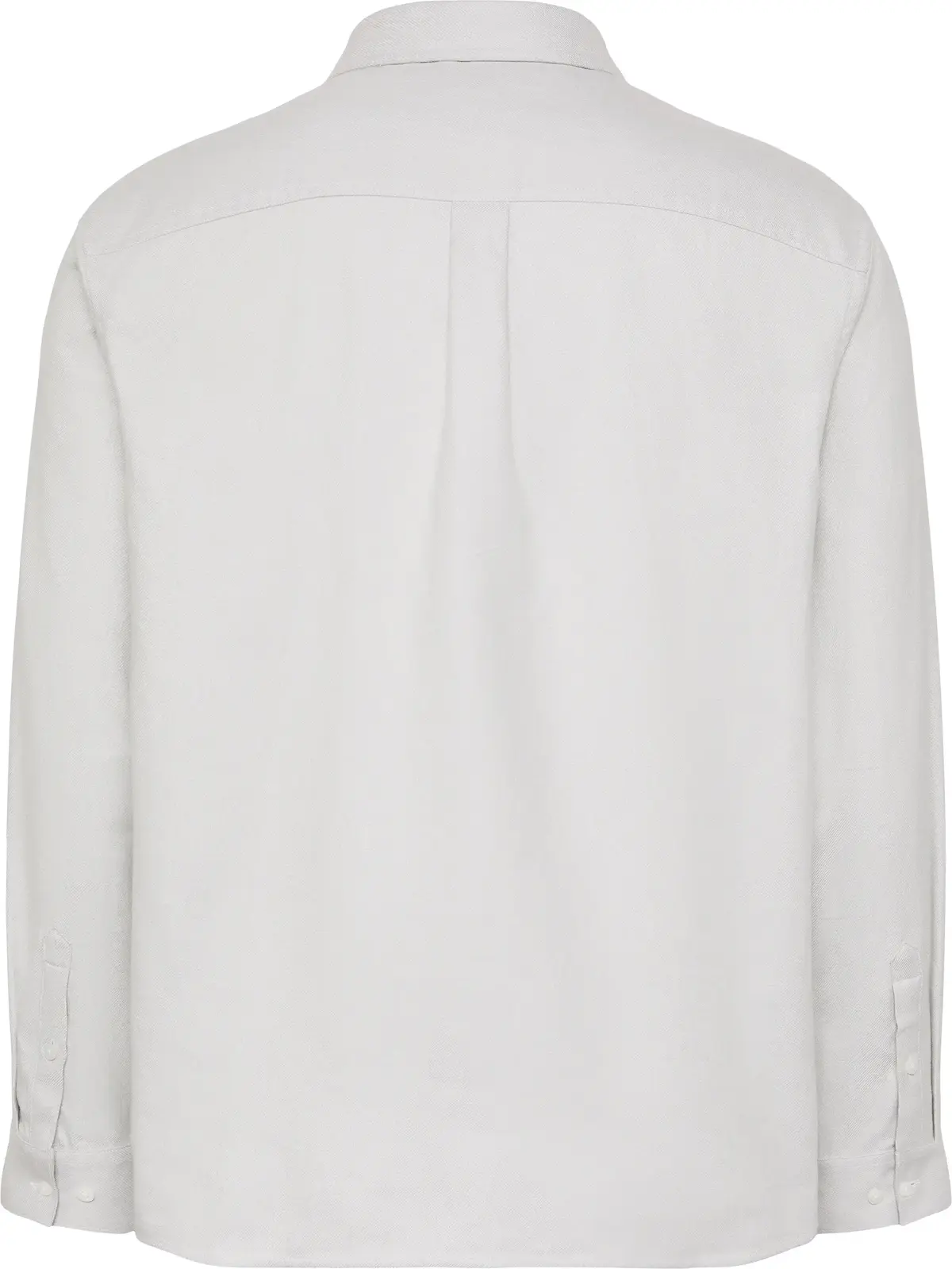 Calvin Klein LS MELANGE FLANNEL EASY SHIRT Erkek Beyaz Gömlek