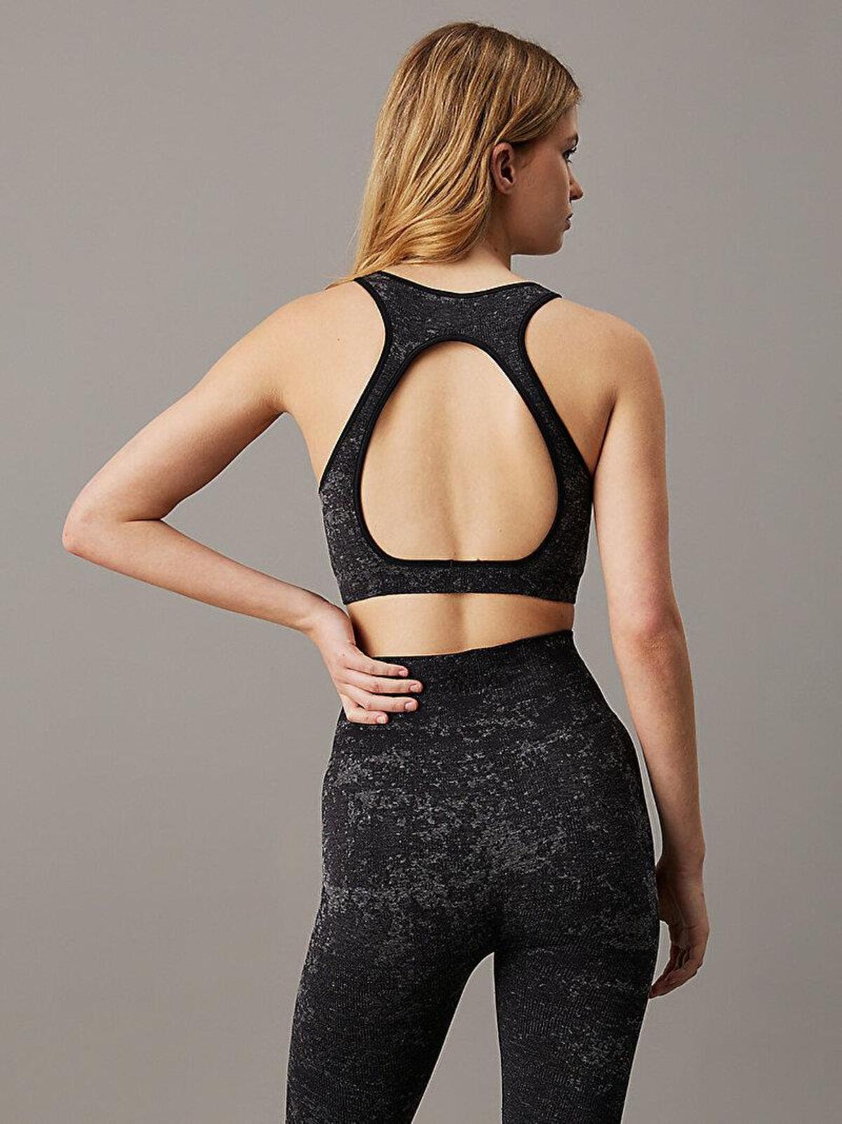 Calvin Klein WO - SPORTS BRA LOW, BAE Siyah Kadın Sporcu Sütyeni