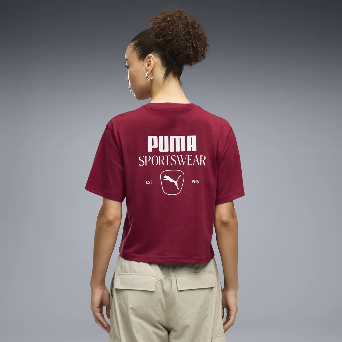 PUMA PUMA CLASS Relaxed Tee Kırmızı Kadın T-Shirt