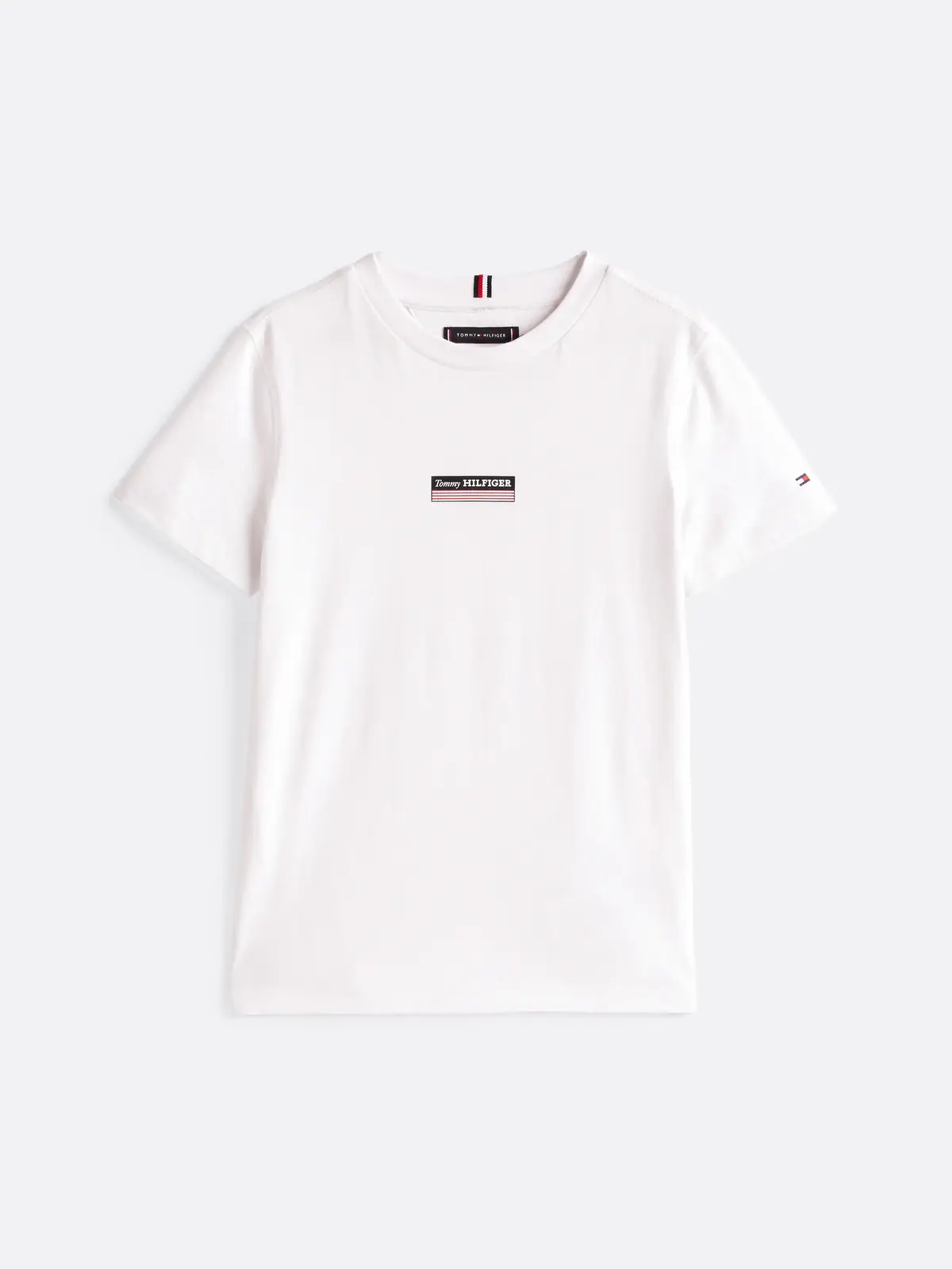 Tommy Hilfiger MONOTYPE STRIPED REG, YBR Beyaz Erkek Çocuk T-Shirt & Polo