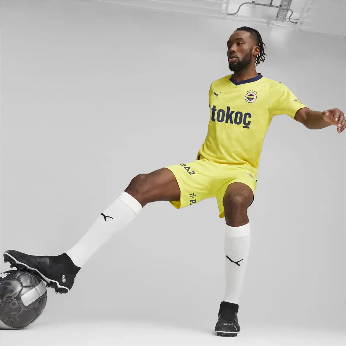 Puma FSK Away Jersey Blazing Yellow-M Sarı Erkek Takım Forması
