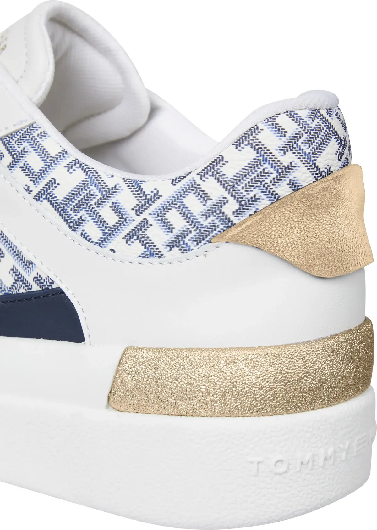 Tommy Hilfiger LUX COURT SNEAKER MO, YBL Beyaz Kadın Spor Ayakkabı & Sneaker