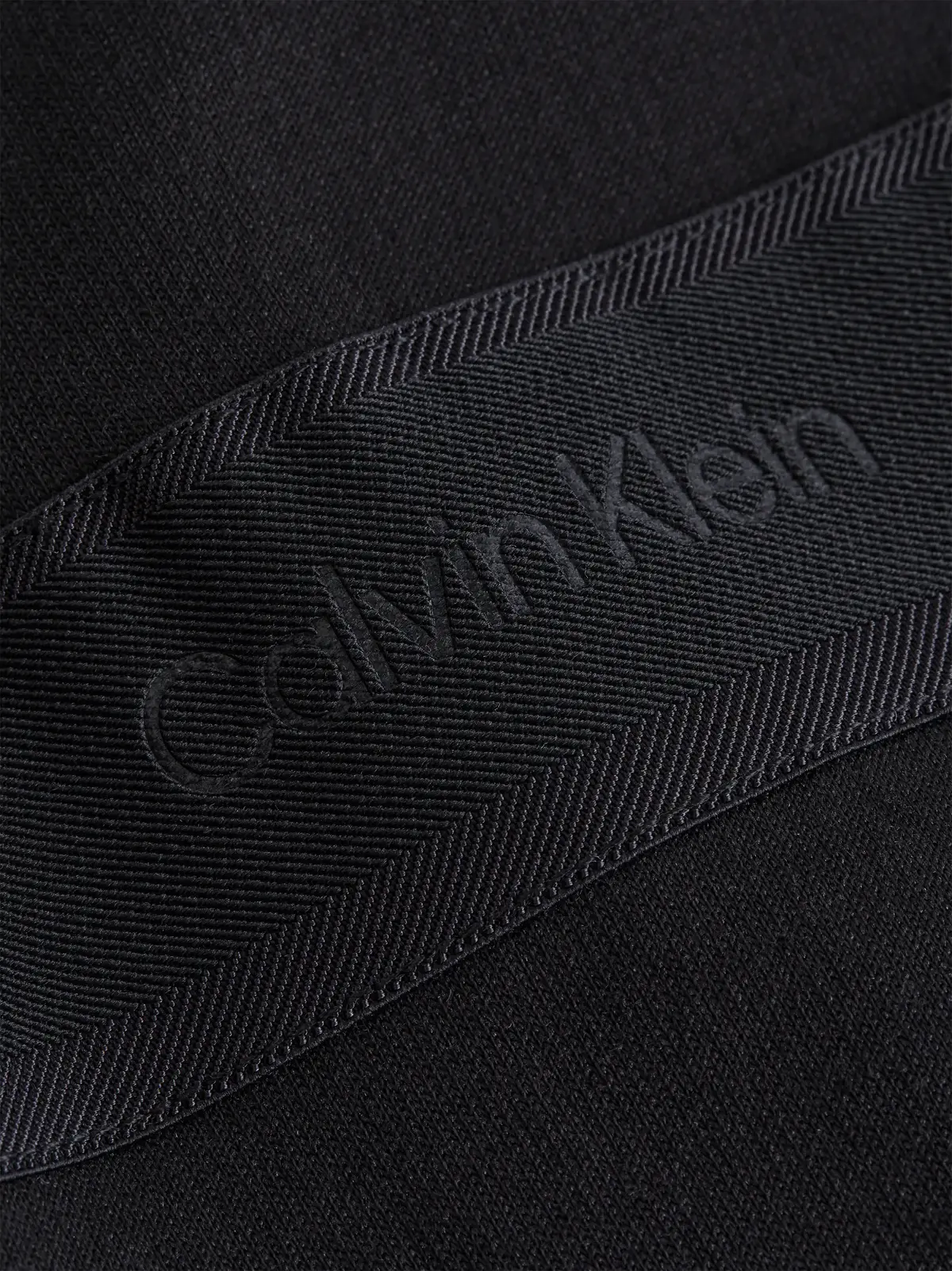 Calvin Klein LOGO TAPE INTERLOCK Erkek Siyah Hoodie
