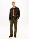 Tommy Hilfiger WOOL DBL FACE CHECK, 0M7 Kahverengi Erkek Ceket