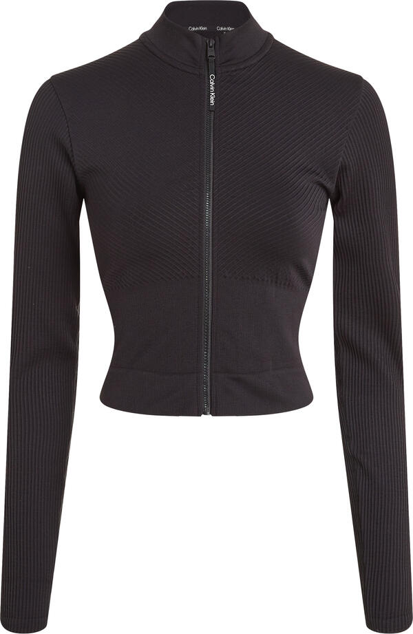 Calvin Klein WO - Seamless Full Z Kadın Siyah Fermuarlı Ceket