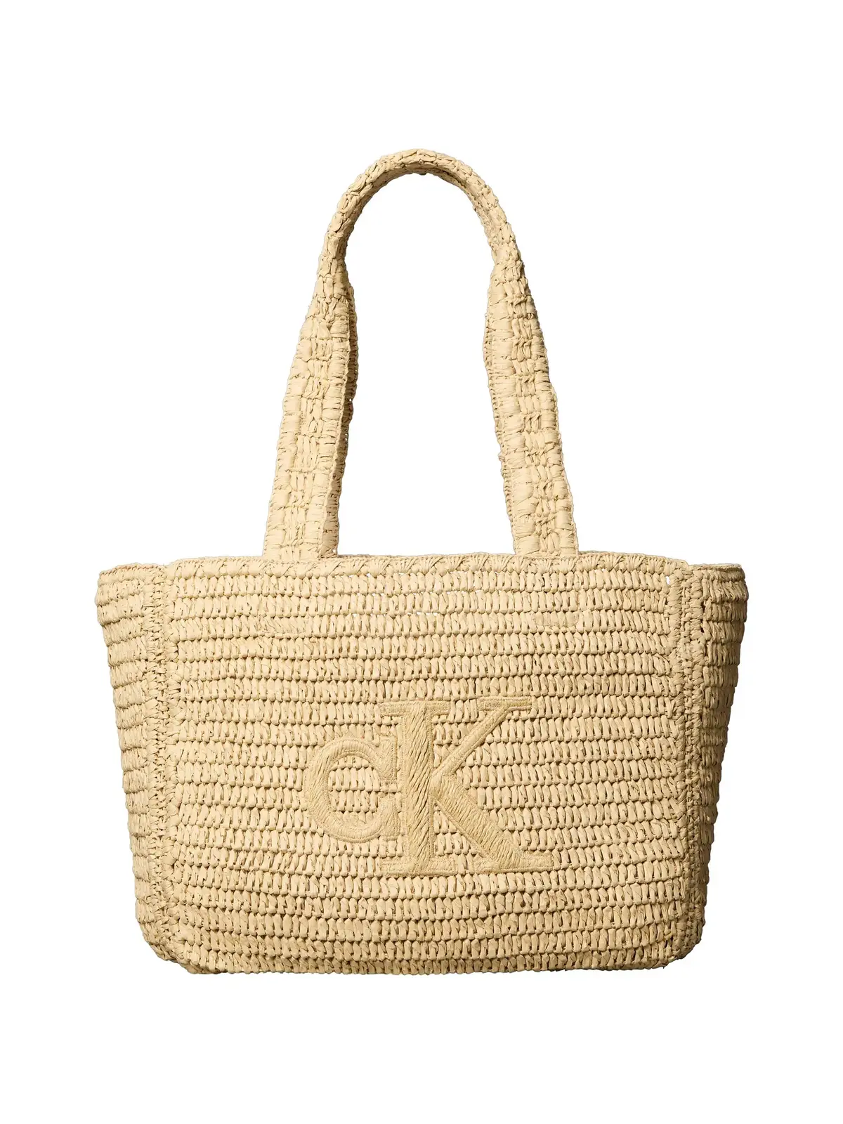 Calvin Klein BOLD CK RAFFIA MEDIUM Omuz Askılı El Örgüsü Kadın Çanta