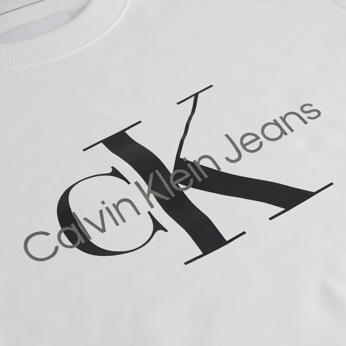 Calvin Klein CORE MONOLOGO SWEATS Kadın Beyaz Sweatshirt