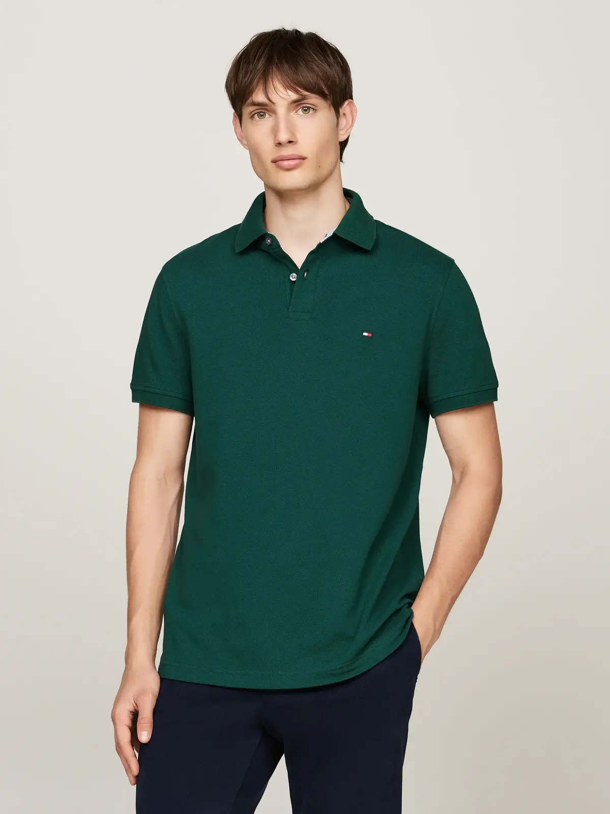 Tommy Hilfiger 1985 REGULAR POLO Erkek Yeşil T-Shirt