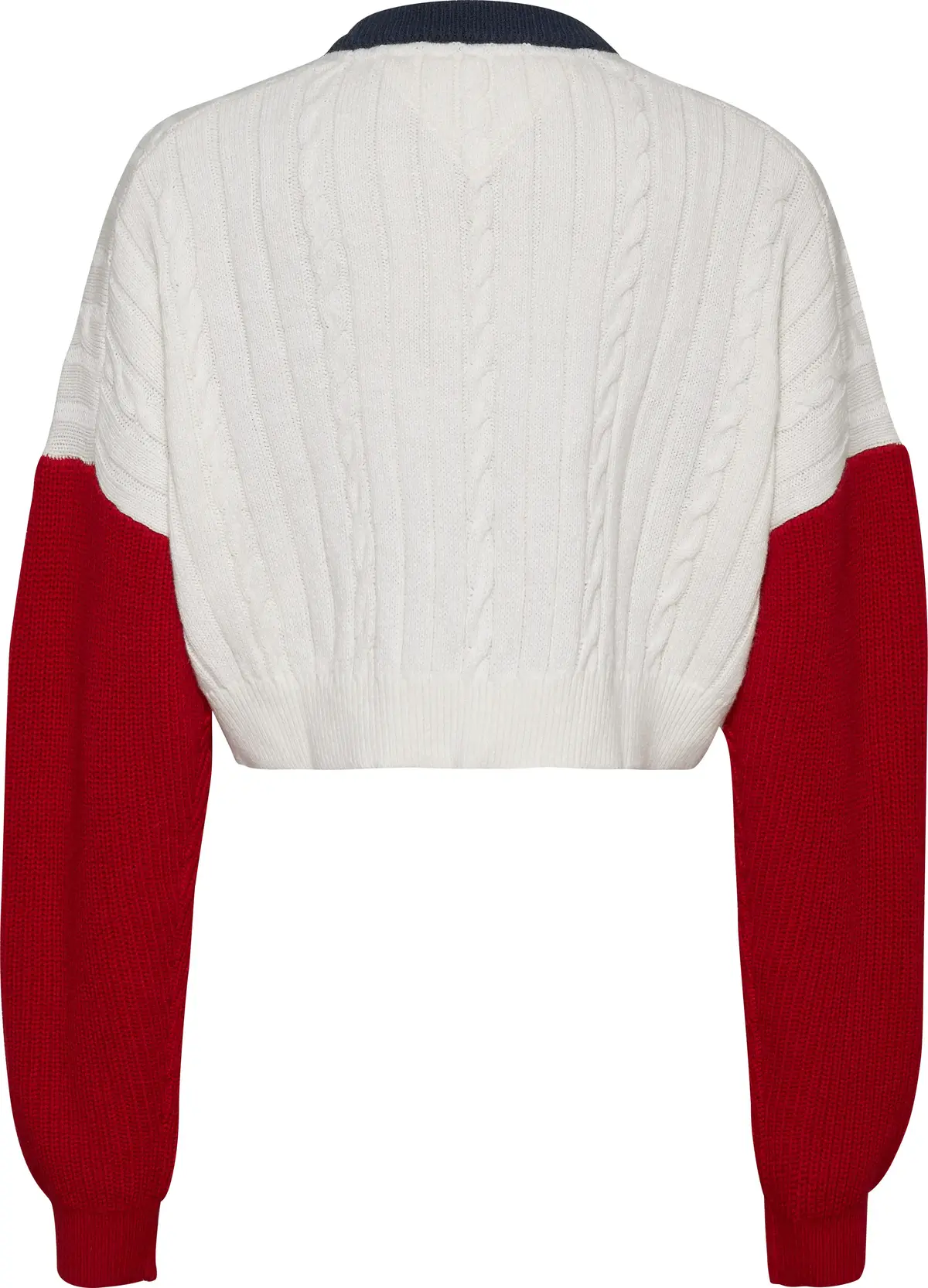 Tommy Hilfiger TJW RLXD CROP ARCHIV Kadın Kırmızı Kazak