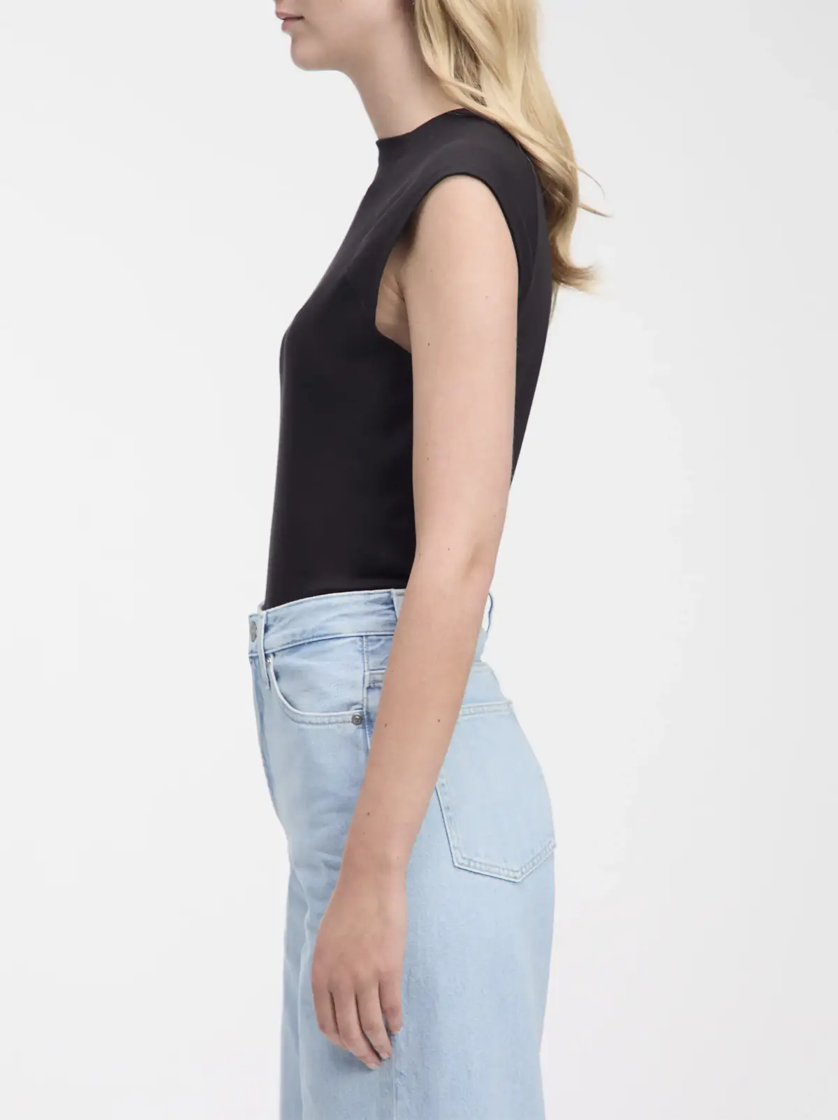 Calvin Klein LIQUID TOUCH TOP, BEH Siyah Kadın T-Shirt & Polo