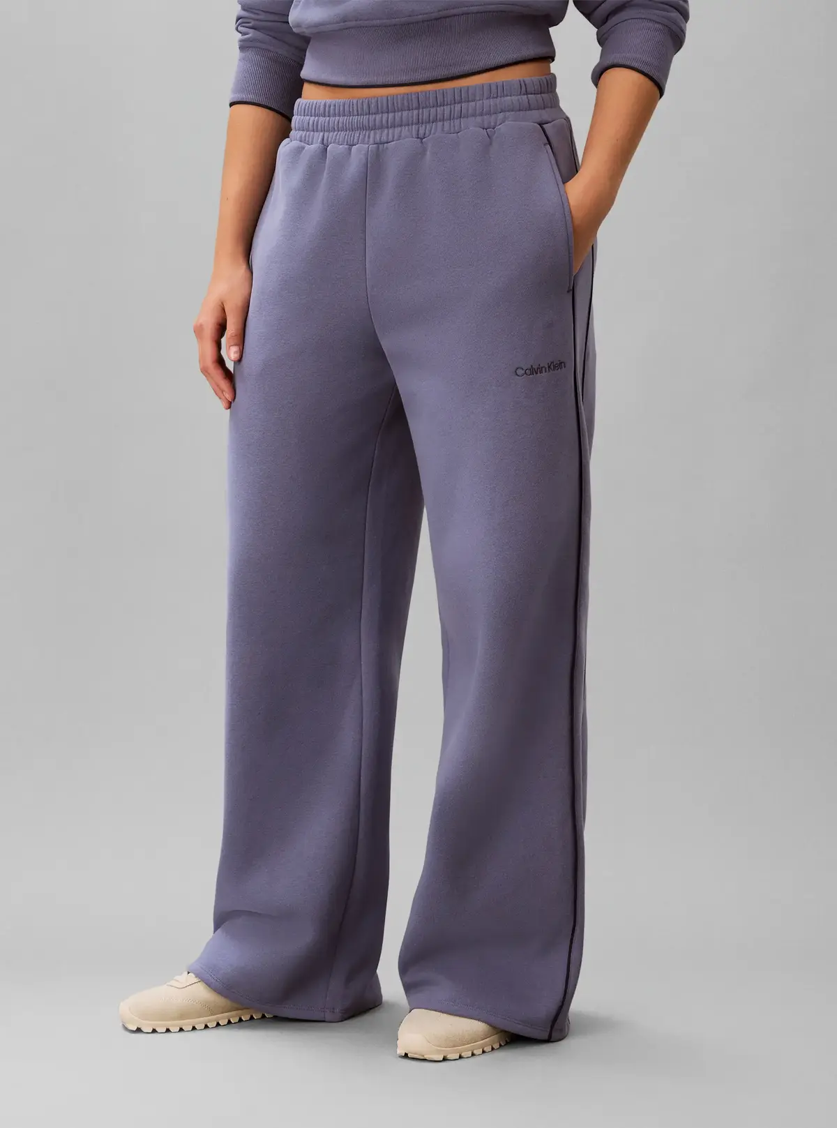 Calvin Klein BRUSHED FRENCH TERRY, C53 Mor Kadın Eşofman Altı