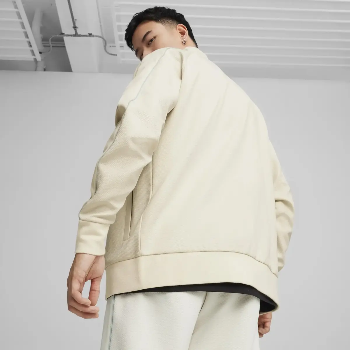 PUMA T7 Track Jacket Krem Erkek Ceket