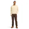 Timberland EXETER RIVER Brushed Back Crew Sweatshir Bej Erkek Sweatshirt & Hoodie