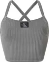 Calvin Klein BRALETTE LONGLINE Kadın Siyah Bikini Üstü