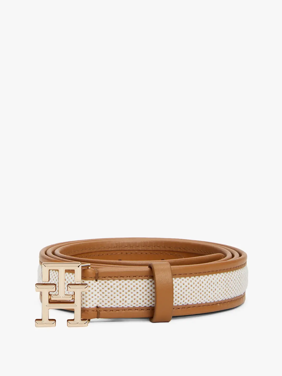 Tommy Hilfiger TH LOGO 2.5 CANVAS, GB8 Kahverengi Kadın Kemer