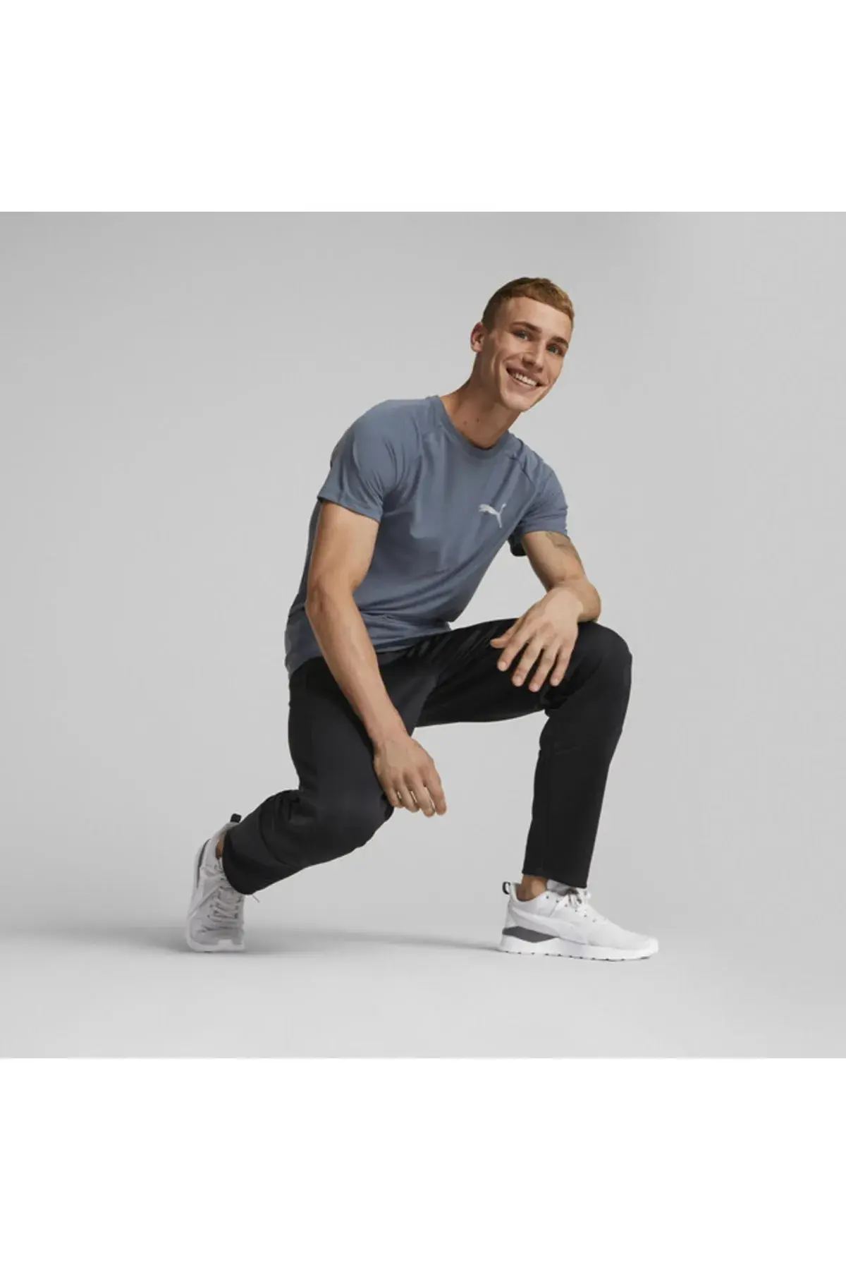 Puma Evostripe Tee Lacivert Erkek T-Shirt