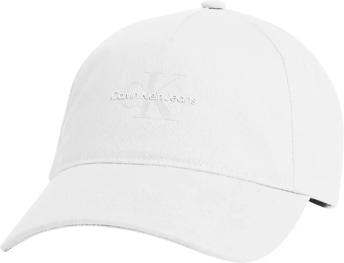 Calvin Klein PRINTED MONOLOGO CAP, YAA Beyaz Kadın Şapka