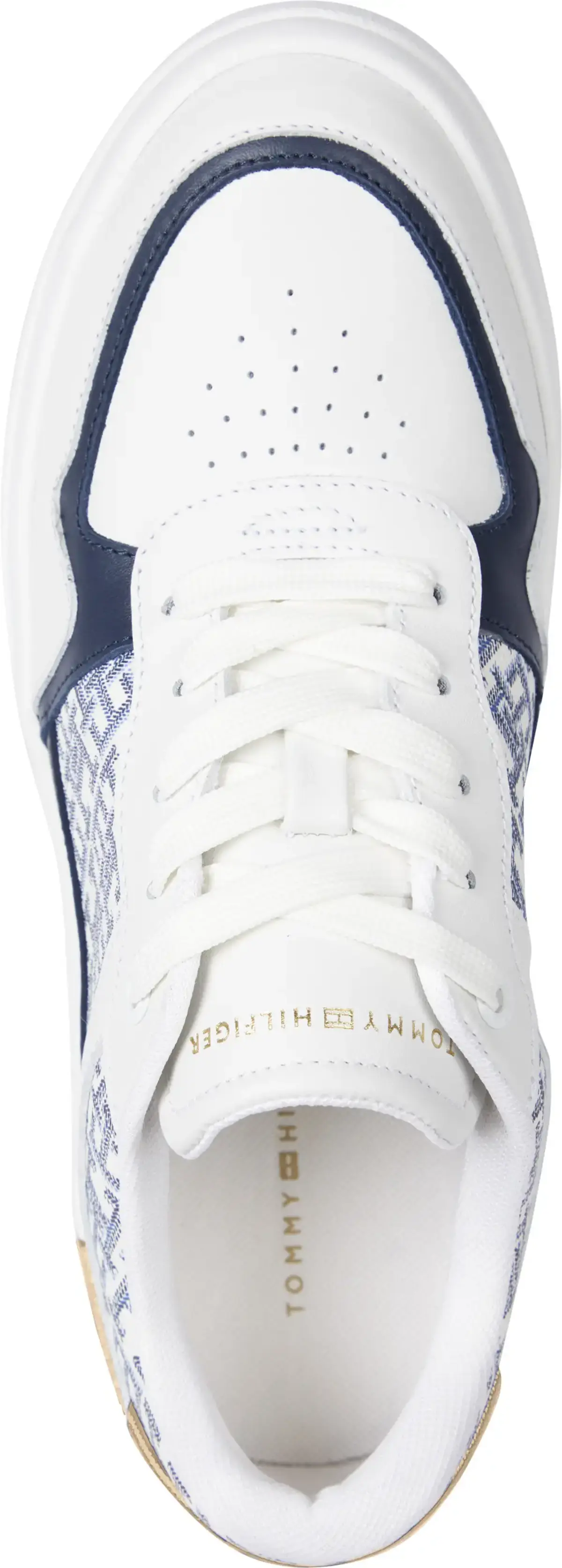 Tommy Hilfiger LUX COURT SNEAKER MO, YBL Beyaz Kadın Spor Ayakkabı & Sneaker