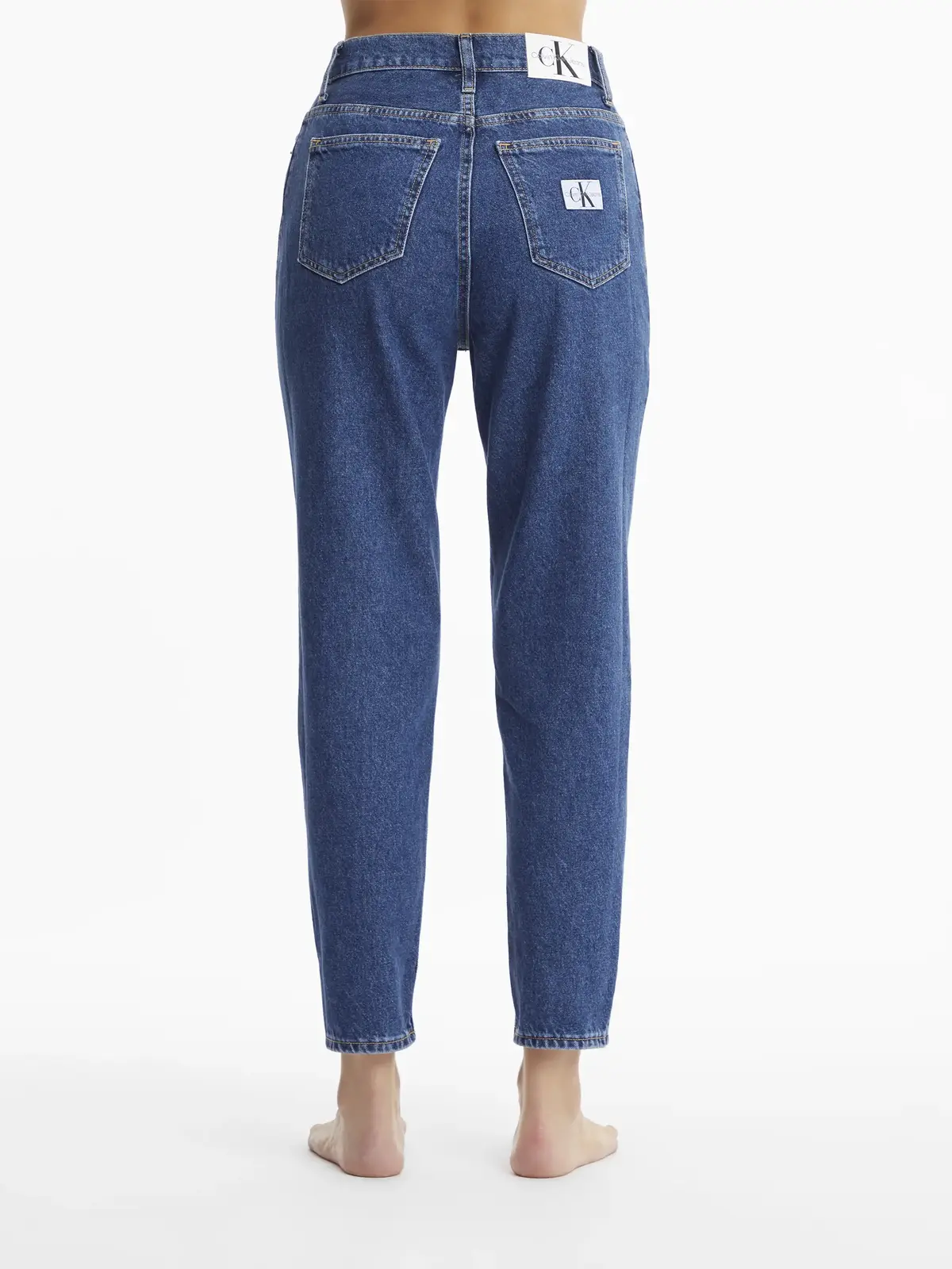 Calvin Klein MOM JEAN Kadın Mavi Kot Pantolon
