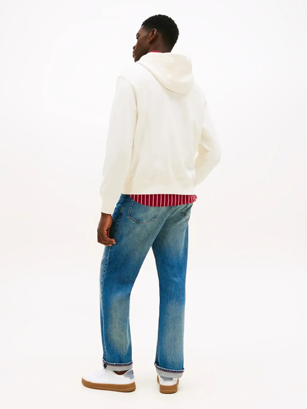 Tommy Hilfiger HERALD SKYLINE HOODY, Z00 Krem Erkek Hoodie