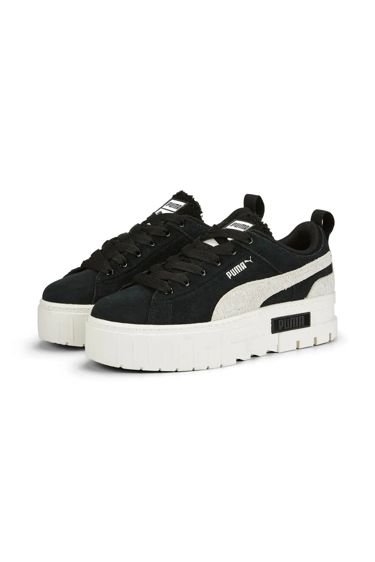 Puma Mayze Rare Teddy Wns Siyah Suede Kadın Günlük Spor Ayakkabı
