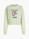 Calvin Klein HYPER REAL CK SWEATS Kadın Yeşil Sweatshirt