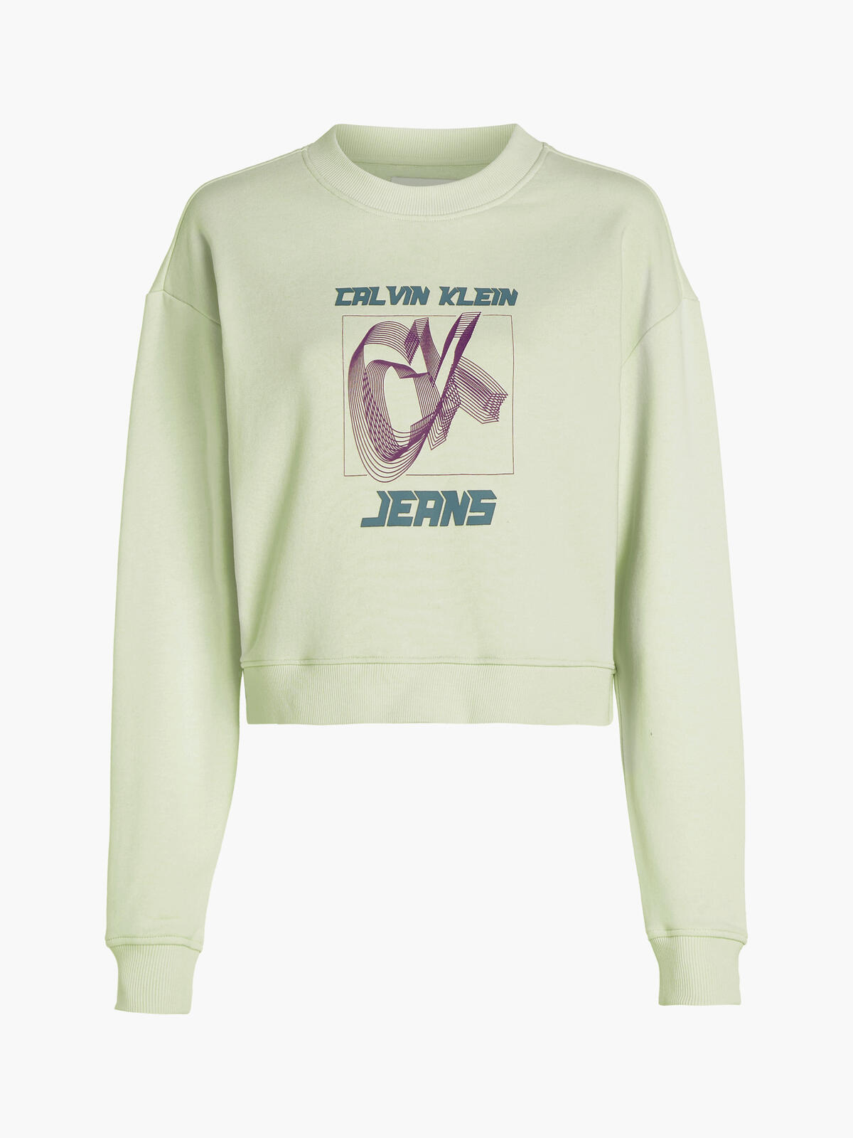 Calvin Klein HYPER REAL CK SWEATS Kadın Yeşil Sweatshirt