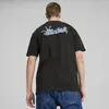 Puma DOWNTOWN Relaxed Graphic Tee Siyah Erkek Tişört
