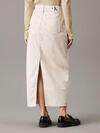 Calvin Klein MAXI SKIRT CARGO POC, 1AA Krem Kadın Etek