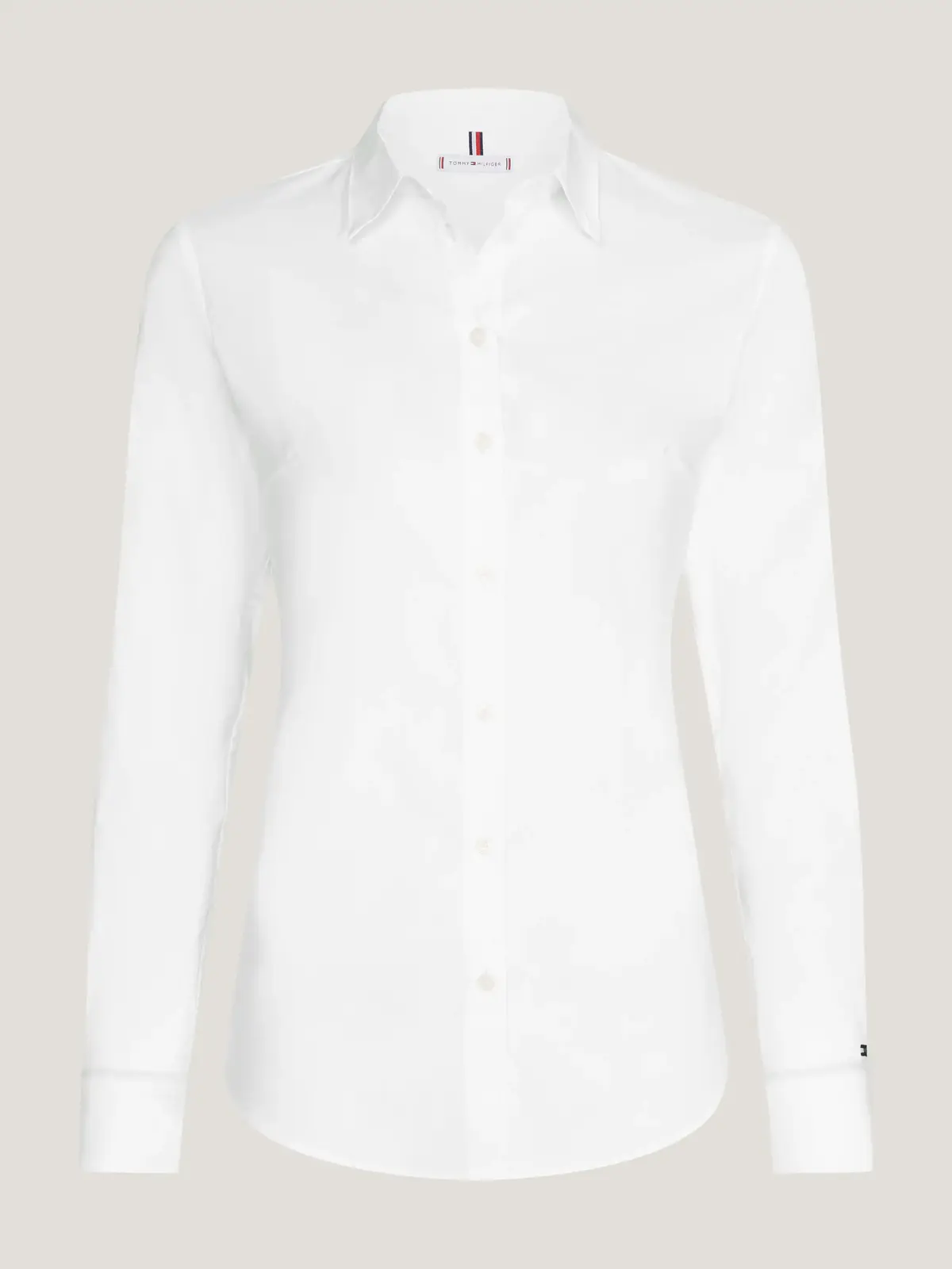 Tommy Hilfiger HERITAGE SLIM FIT SH Kadın Beyaz Gömlek