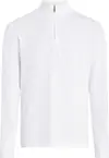 Calvin Klein LIQUID TOUCH LS ZIP Erkek Beyaz Sweatshirt