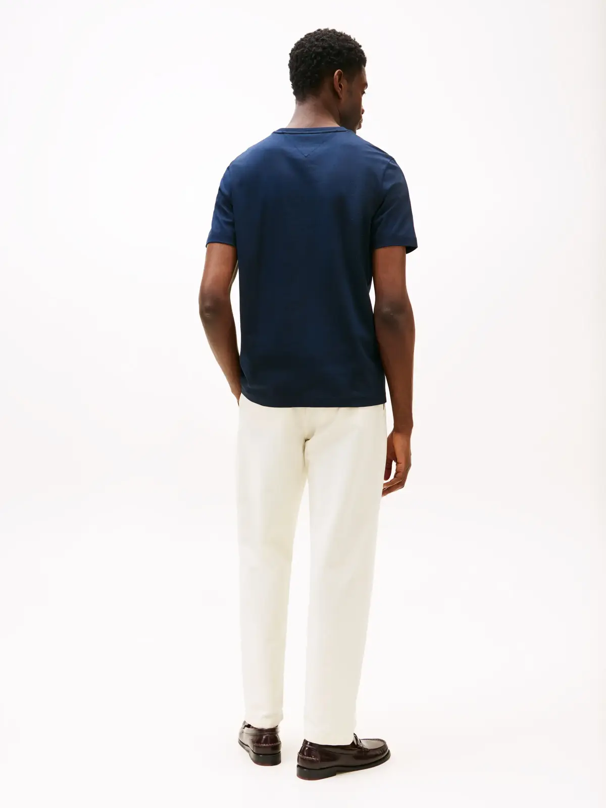 Tommy Hilfiger HILFIGER MULTI FLAGS Erkek Lacivert T-Shirt