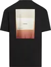 Calvin Klein OVERLAY PRINT T-SHIR, BEH Siyah Erkek T-Shirt & Polo