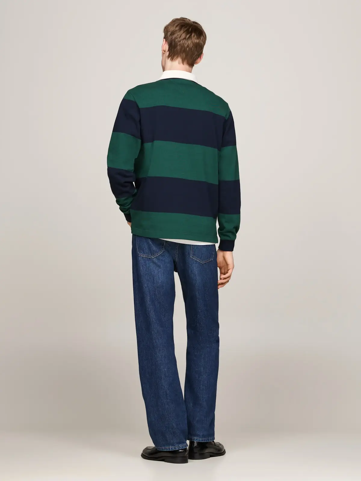 Tommy Hilfiger GIFTING RUGBY Erkek Yeşil Polo Sweatshirt
