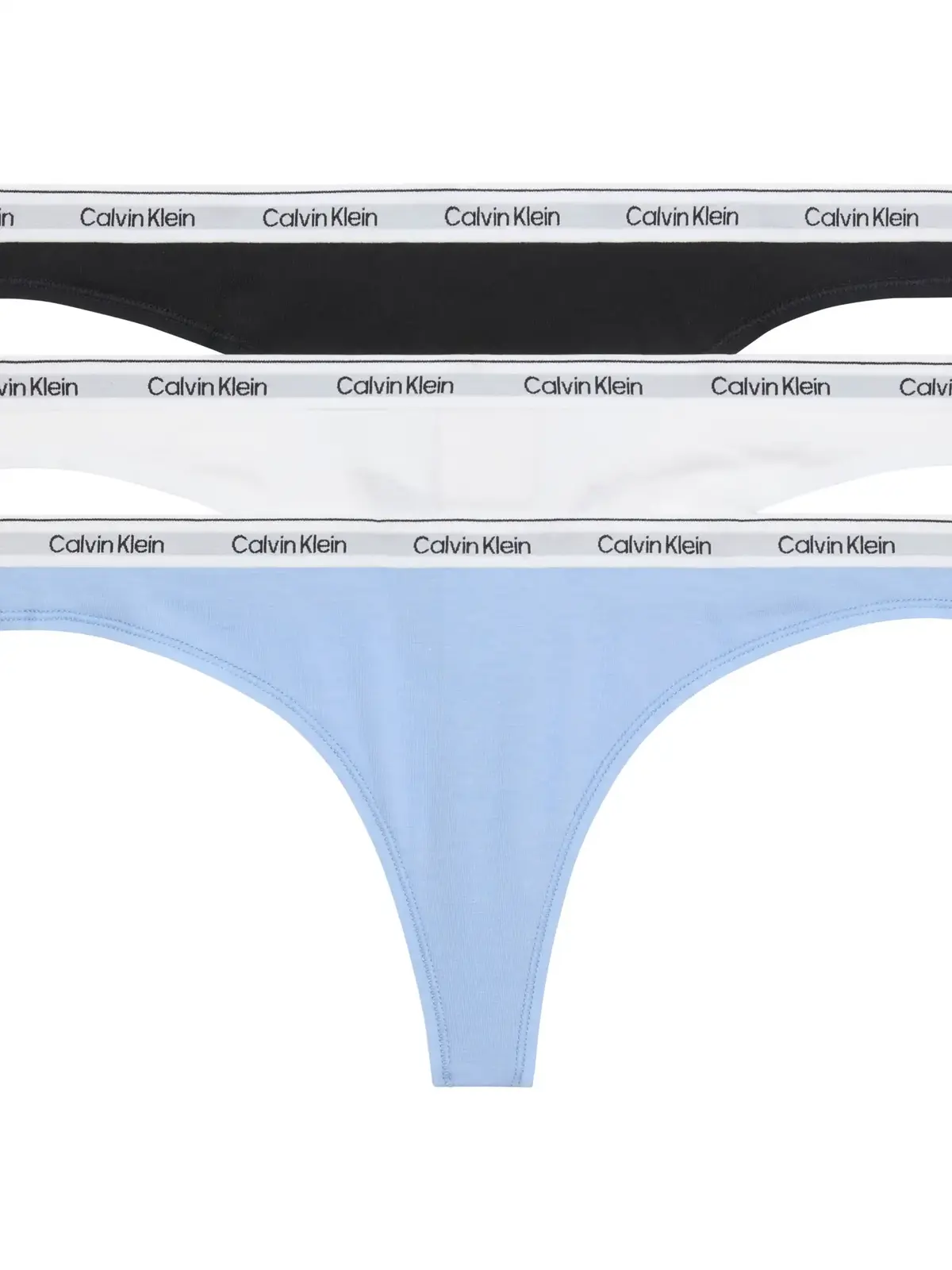 Calvin Klein THONG 3PK Mavi Kadın Tanga