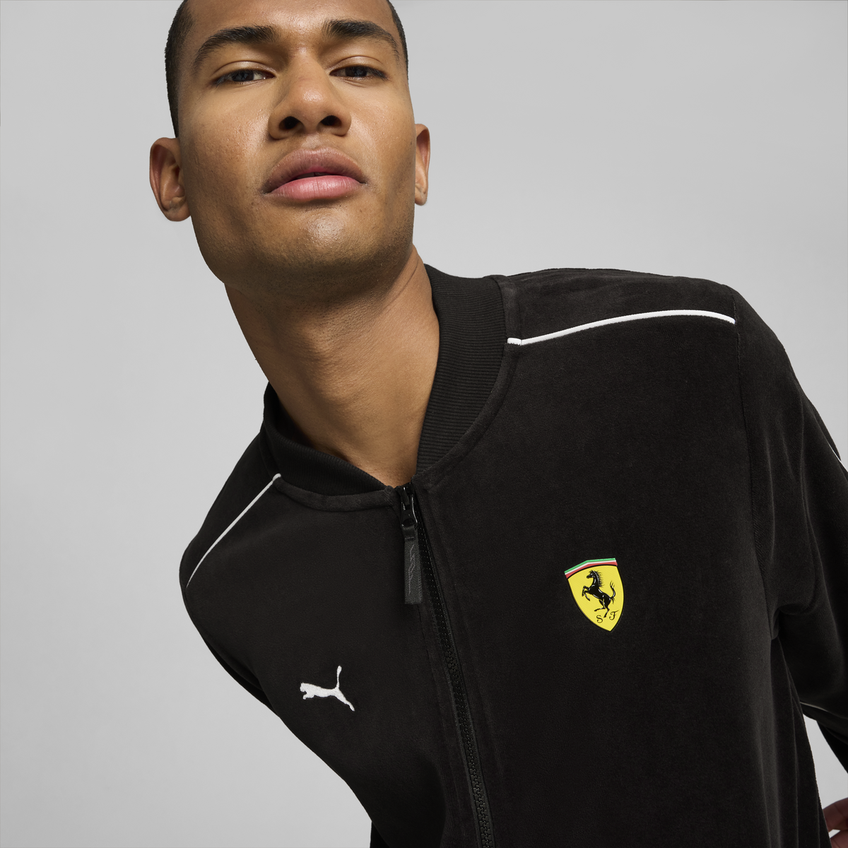 Puma Ferrari Race MT7+ Jacket Siyah Erkek Fermuarlı Ceket