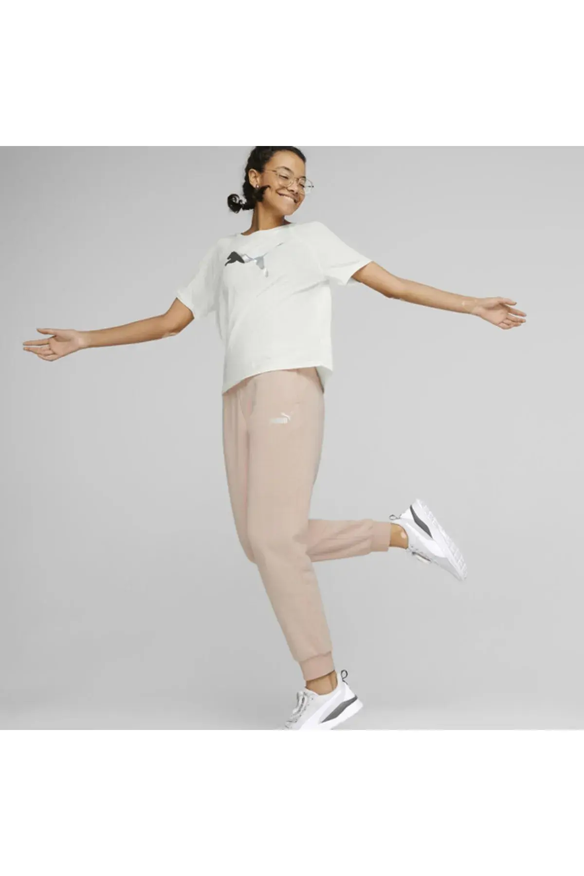Puma Evostripe Tee Beyaz Kadın T-Shirt