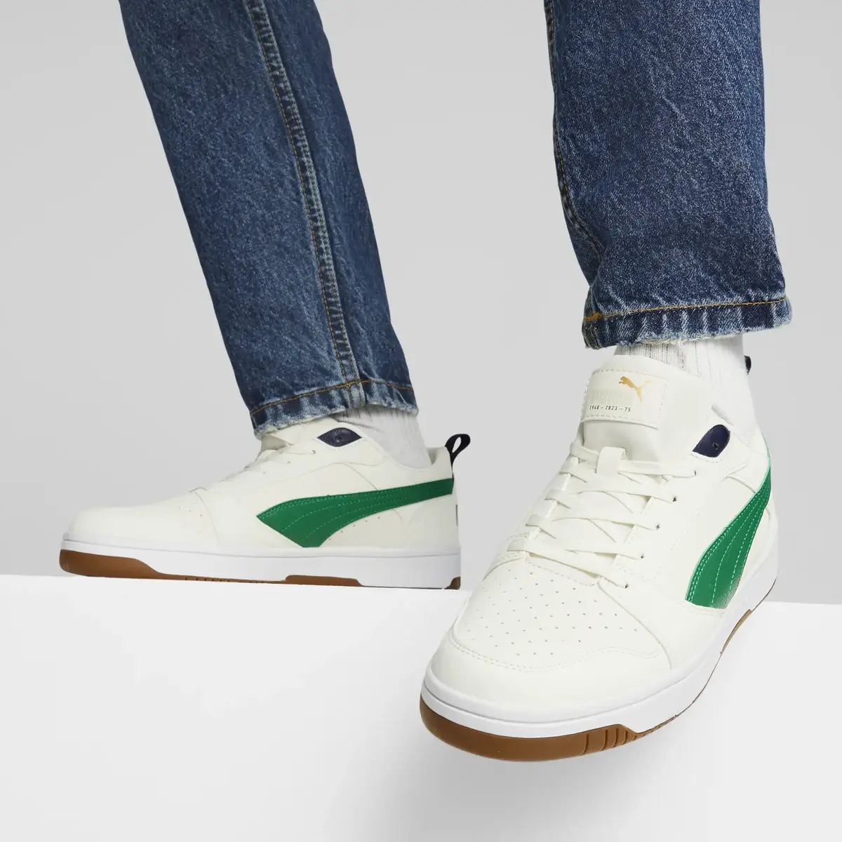 Puma Rebound v6 Low 75 Years Beyaz Erkek/Unisex Günlük Spor Ayakkabı