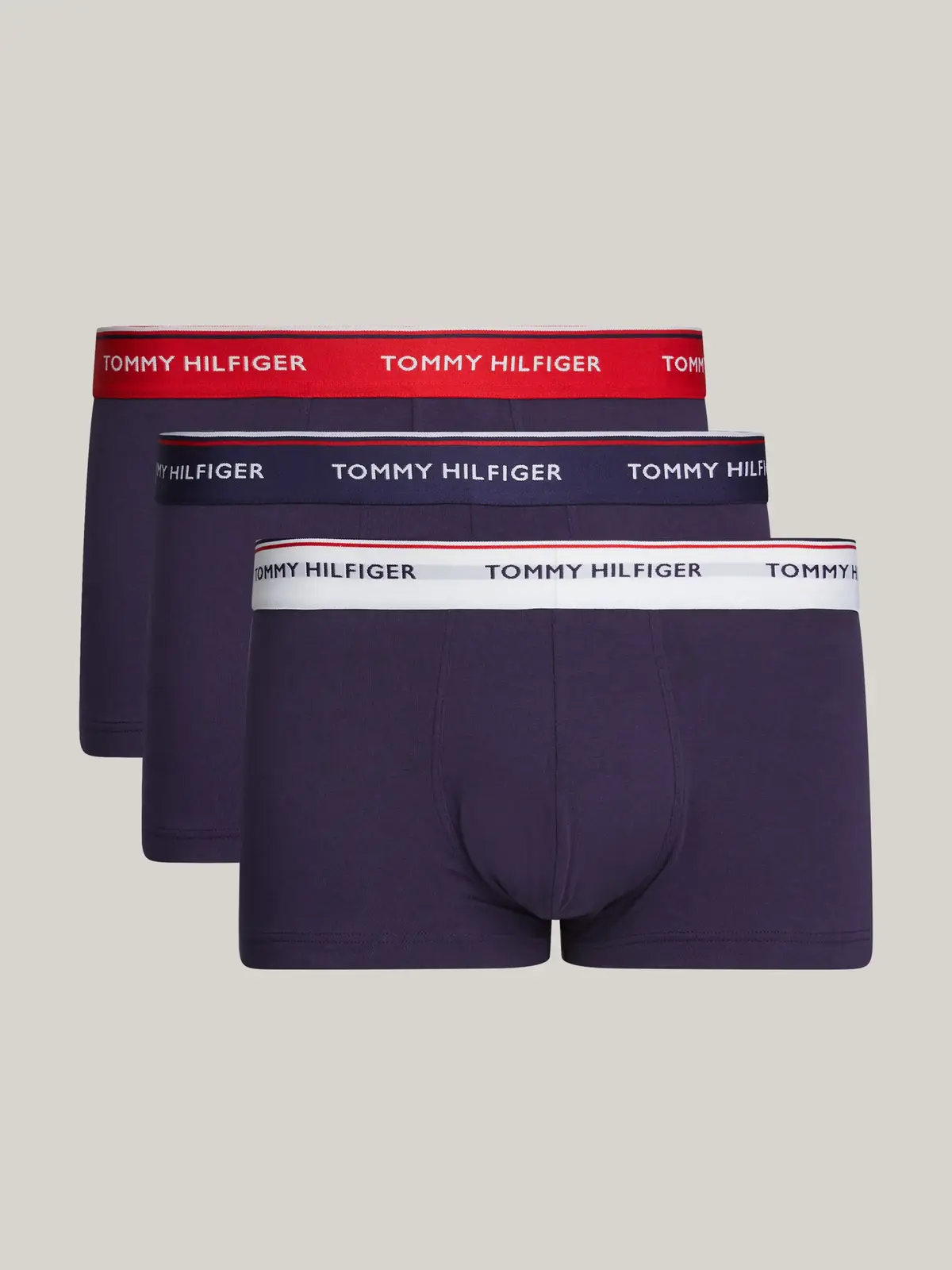 Tommy Hilfiger 3P LR TRUNK Erkek Siyah 3lü Boxer