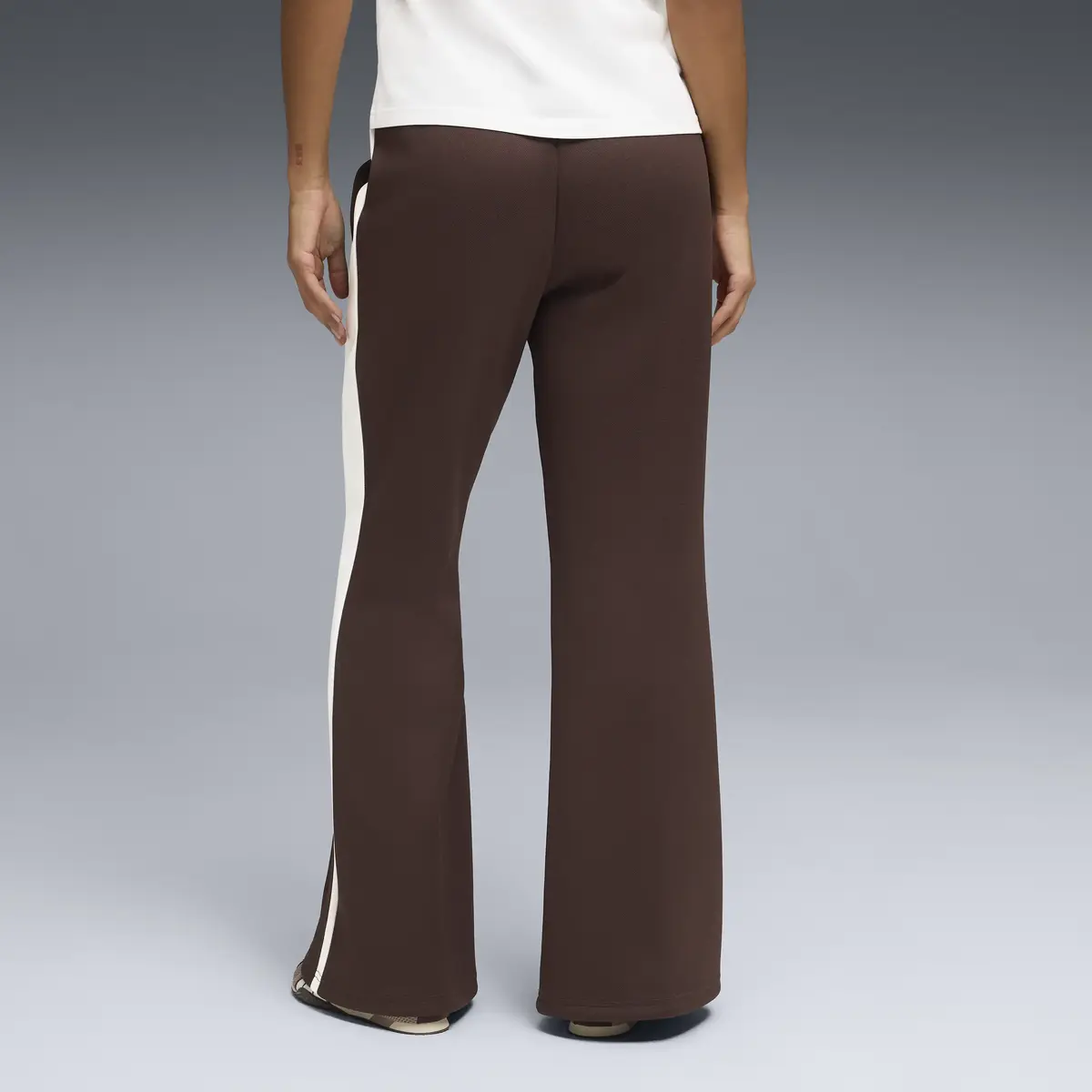 PUMA T7 Relaxed Flared Pants Kahverengi Kadın Eşofman Altı